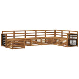 Outdoor Sofa Set 6 pcs Natural Solid Acacia Wood 3384710