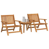 Outdoor Dining Set 3 pcs Brown Solid Acacia wood 3214432