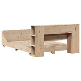 Bed Frame without Mattress 120x200 cm Solid Wood Pine 3323653