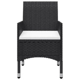 Garden Bistro Set Black, Cream White 3095933