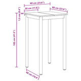 Standing Bar Table Engineered Wood 892669