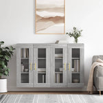 Wall Mounted Cabinets 2 pcs Grey Sonoma Engineered Wood 3197935