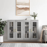 Wall Mounted Cabinets 2 pcs Grey Sonoma Engineered Wood 3197935