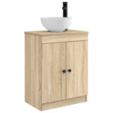 Bathroom Vanity with Sink Sonoma Oak 54 x 35 x 83 cm 890116
