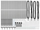 Ground Spike Fence Post 26 pcs Grey Powder-Coated Steel 3350191