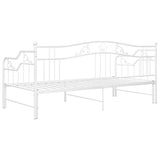 Sofa Bed Frame White Powder-coated metal Single 324765