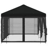 6 x 3 m Black Polyester and Steel 190 3376003