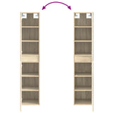 Bathroom Furniture Set 5 pcs Sonoma Oak 33 x 34.5 x 160 cm 3406025