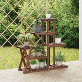 Flower Stand 95x25x96 cm Solid Wood Fir 362879