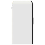 Kitchen Wall Cabinet with Glass Door Porto Black 854088