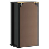 Bathroom Wall Cabinet BERG Black 40x27x71.5 cm Solid Wood Pine 358549