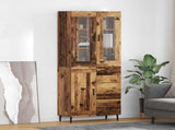 Highboard with Drawer 2 pcs Old Wood Engineered Wood 3415695