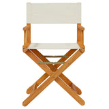 Folding Director Chairs 2 pcs Cream White Fabric 365835