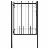 Fence Gate HORST Steel Black Lockable 42034070