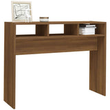Console Table Brown Oak 105x30x80 cm Engineered Wood 815941
