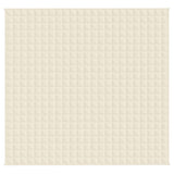 Weighted Blanket Light Cream 220x235 cm King 15 kg Fabric 350819