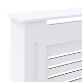 MDF Radiator Cover White 205 cm 325551