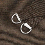 Sunshade Sail 160 g/m Brown 5x7 m HDPE 311797