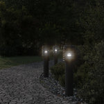 ZNTS Outdoor Floor Lamps 3pcs Black 60 cm Stainless Steel 4006362