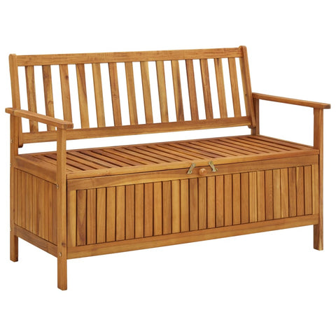 ZNTS Garden Storage Bench 120 cm Solid Acacia Wood 310279