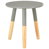 ZNTS Side Tables 2 pcs Grey Solid Pinewood 285217