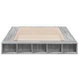 Bed Frame without Mattress Grey Sonoma 140x200 cm 3280480