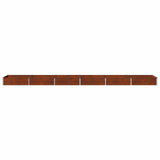Raised Garden Bed Rusty 480 x 80 x 24 cm corton 8006523