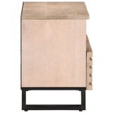 TV Cabinet White 70x34x46 cm Solid Wood Mango 377444
