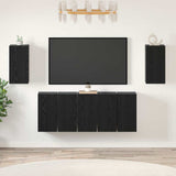 TV Cabinet Set Wall-mounted 7 pcs Black Oak 30.5 x 30 x 60 cm 3393145