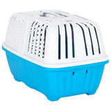 Pet Carrier White and Blue 48x31.5x33cm Polypropylene 172216