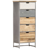 Drawer Cabinet 45x30x105 cm Solid Mango Wood 286535
