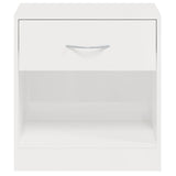 Bedside Cabinets 2 pcs with Drawer High Gloss White 342585