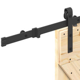 Sliding Door with Hardware Set 70x210 cm Solid Wood Pine 3332610