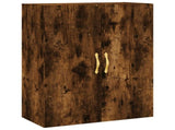 Highboard Smoked Oak 69,5x34x180 cm Engineered Wood 3195776