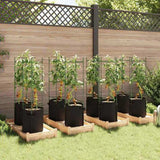 Tomato Cages with Plant Bags 8 pcs 116 cm Steel and PP 3281492