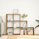 Room Divider Bookcase 3-Tier Old Wood 137.5x29x103.5 cm Engineered Wood 857983