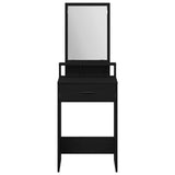 Dressing Table Black Oak 50 x 41 x 140 cm Engineered Wood 865128