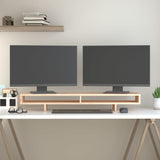 Monitor Stand 100x27x14 cm Solid Wood Pine 814004