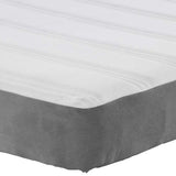 Bed Mattress with Mattress Light Grey 160 x 200 cm Fabric 42008296