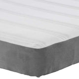 Bed Mattress with Mattress Light Grey 120 x 190 cm Fabric 42008276