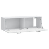 Wall-Mounted TV Cabinet White 98 x 31 x 30 cm Engineered Wood 899405