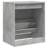Shoe Cabinet Concrete Grey 60x42x69 cm Engineered Wood 839983
