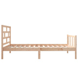 Bed Frame without Mattress Solid Wood Pine Small Single 3101308