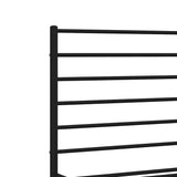 Metal Bed Frame without Mattress with Headboard Black 183x213cm 352324