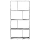 Bookcase Concrete Grey 60x20x120,5 cm Engineered Wood 858150