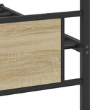 Bed Frame without Mattress Sonoma Oak 100x200 cm Engineered Wood 4106805