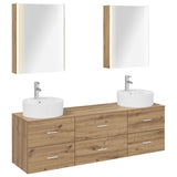 Bathroom Furniture Set 5 pcs Artisan Oak 3406894