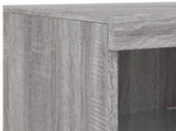 Sideboards with LED Lights 3 pcs Grey Sonoma Engineered Wood 3209126