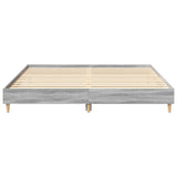Bed Frame without Mattress Grey Sonoma 180x200cm Engineered Wood 3329026