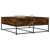 Coffee Table Smoked Oak 100x99x40 cm Engineered Wood 835296